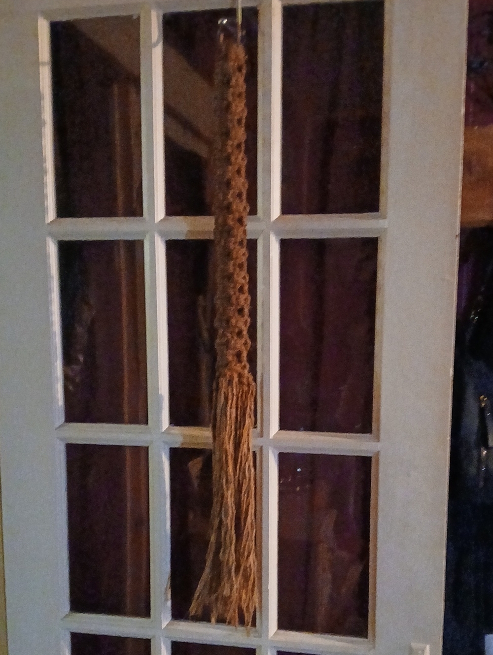 Handmade Macramé Wall Hanger Tassel in Tan